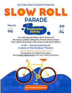 SCW Cyclists Slow Roll Flyer